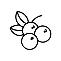 bilberry icon, fruits vector icon - simple vector illustration of a bilberry, in a simple and clean style, suitable for food and health themes. fruits flat illustration.
