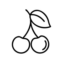 capulin cherry icon, fruits vector icon - simple vector illustration of a capulin cherry, in a simple and clean style, suitable for food and health themes. fruits flat illustration.
