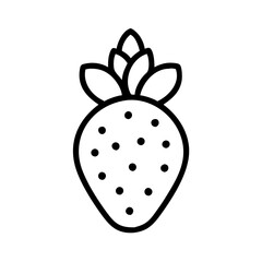 cactus pear icon, fruits vector icon - simple vector illustration of a cactus pear, in a simple and clean style, suitable for food and health themes. fruits flat illustration.