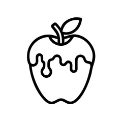 ice apple icon, fruits vector icon - simple vector illustration of a ice apple, in a simple and clean style, suitable for food and health themes. fruits flat illustration.