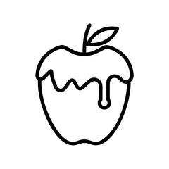 ice apple icon, fruits vector icon - simple vector illustration of a ice apple, in a simple and clean style, suitable for food and health themes. fruits flat illustration.