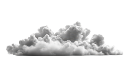 Dramatic contrast, single cloud against black background creating atmospheric and moody scene