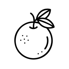 grapefruit icon, fruits vector icon - simple vector illustration of a grapefruit, in a simple and clean style, suitable for food and health themes. fruits flat illustration.