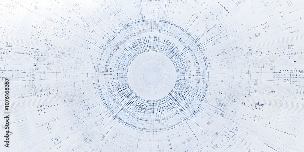 Poster abstract technology network: a mesmerizing abstract background featuring a central circular hub conn