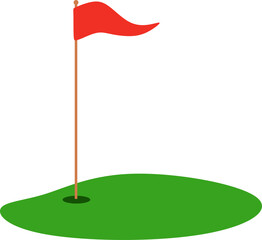 Flat Golf Field