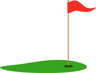 Flat Golf Field