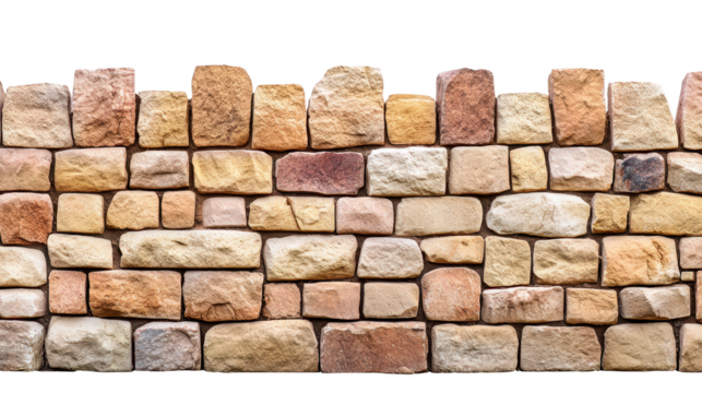 Closeup of textured stone wall, rustic background of natural rock masonry rugged