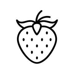 pineberry icon, fruits vector icon - simple vector illustration of a pineberry, in a simple and clean style, suitable for food and health themes. fruits flat illustration.