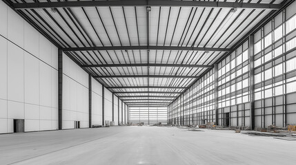 巨大な倉庫の内部