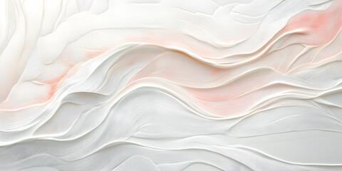 Obraz premium Serene Cream Waves: Abstract Texture of Gentle Curves 