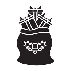 Santa Gift Sack Flat Icon