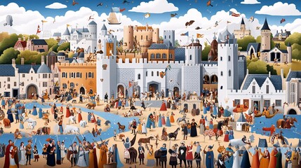 Medieval Festival with Knights and Jousting Activities