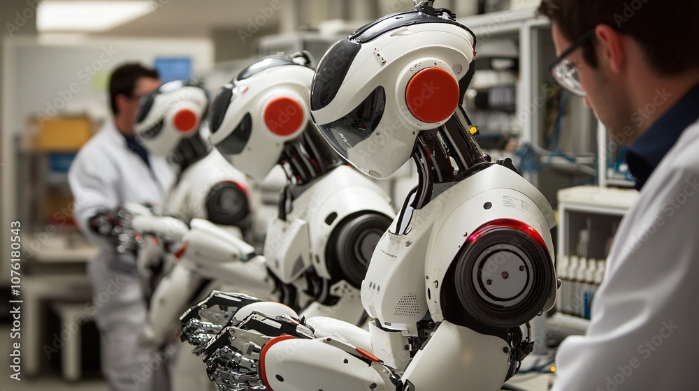 Poster Explore the future of robotics engineering at a cutting-edge facility transforming human-robot interactions
