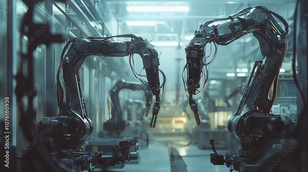 Aufkleber Explore the future of manufacturing how robotics enhance efficiency in automated production lines