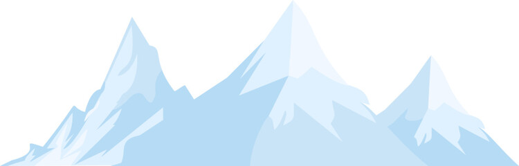 Snow High Peak Mountain illustration 