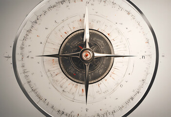 north travel navigation exploration compass journey symbol map illustration south background