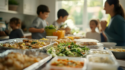 Naklejka premium Family Meal