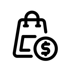 Purchase Line Icon. Single icon, line vector icon