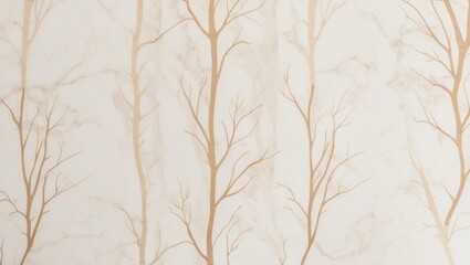 Fototapeta premium Elegant Marble Background with Delicate Branch Patterns, Featuring Subtle Earthy Tones That Enhance a Calming and Natural Atmosphere for Interior Design Projects
