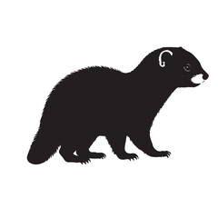 Black ferret silhouette