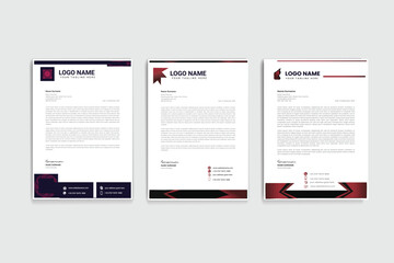 letterhead official business design template 