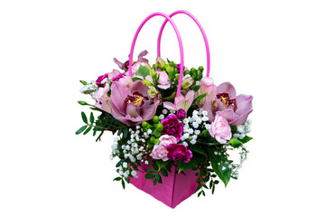 International Women's Day. National Flower Day. Weddings. Bunch Bouquet of Flowers taken in a beautiful light studio