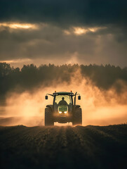 Fototapeta premium Tractor Dust