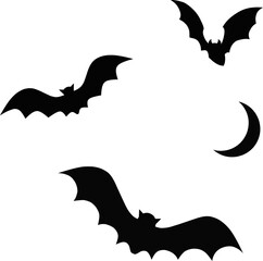 halloween bat and bats