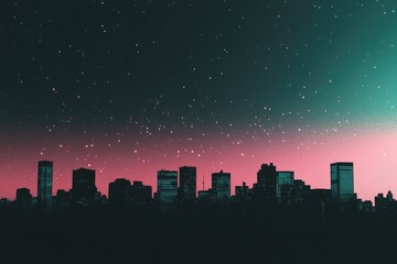Fototapeta premium City Skyline at Night