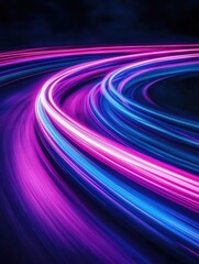 Purple and Blue Light Streaks