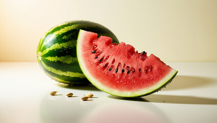 fresh watermelon slices