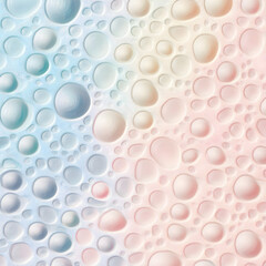 Pastel Dreams: An abstract pattern of iridescent water droplets, evoking a dreamy and ethereal atmosphere. The interplay of colors and textures creates a captivating visual experience.  