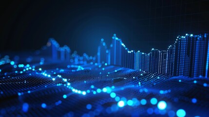 Obraz premium Futuristic Finance: High-Impact Visuals of Market Trends and Analytics 