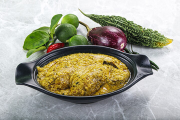 Indian cuisine - pork masala sauce
