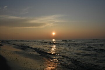 Breathtaking sunset over the sea