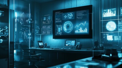 Naklejka premium Analyze the cost of capital financing through advanced credit rating systems in a high-tech business environment