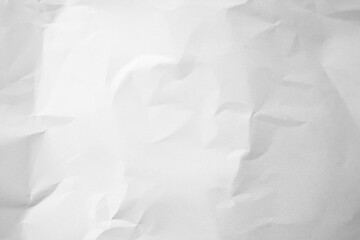 White Paper Texture background. Crumpled white paper abstract shape background with space paper for text