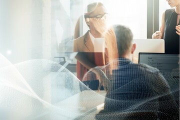 Businesspeople having a meeting at the office