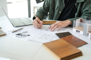 Architecture interior Asianman Creative project plan designer home and Choose interior materials ...