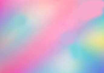  A smooth, gradient pastel background with hues of pink, blue, yellow, and green, offering a soothing and vibrant abstract effect.