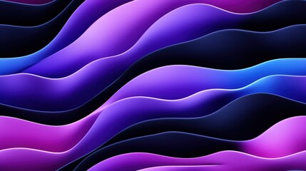 Obraz premium Abstract waves of purple and blue colors with smooth gradient curves and lines