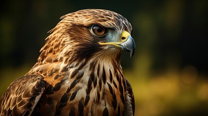 A photo of a majestic hawk