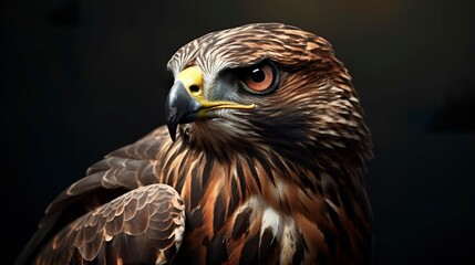 A photo of a majestic hawk