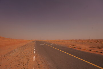 road to the desert