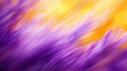 Abstract Flowing Purple and Yellow Streaks