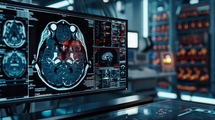 A photo of a medical imaging scan