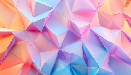 Obraz premium Pastel Geometric Abstract Background with Soft Shapes Light Effects