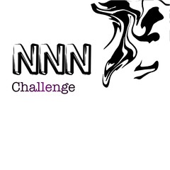 NNN Challenge Typography  lettering words in Black text design White background