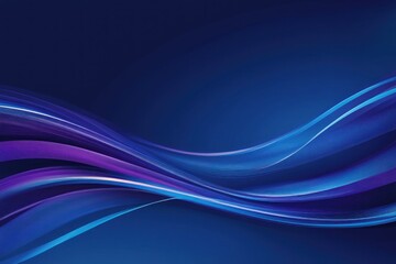 Fototapeta premium Abstract Blue and Purple Swirling Light Streaks on a Dark Background