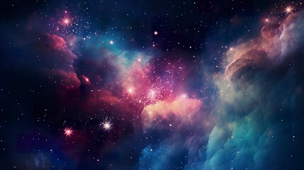 Obraz premium A photo of a nebula with fireworks effect
